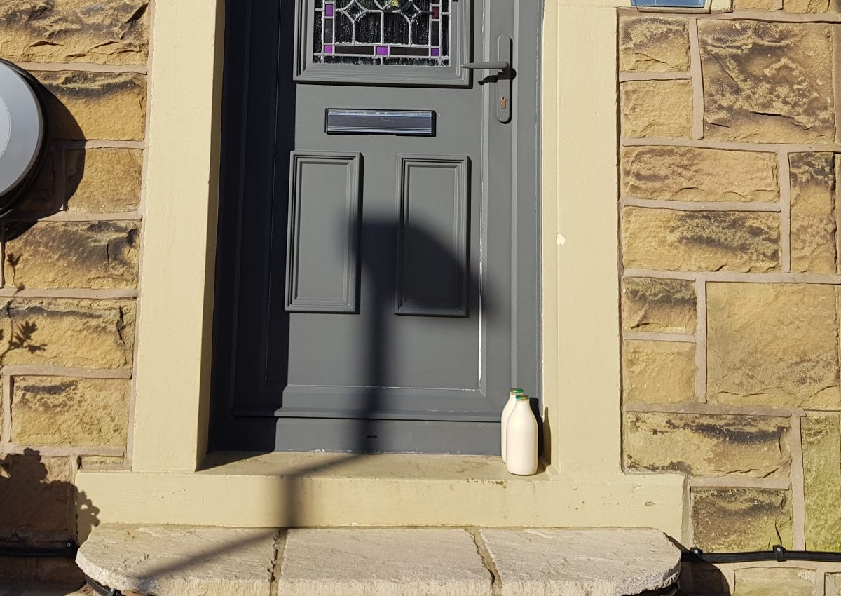 milk on the doorstep