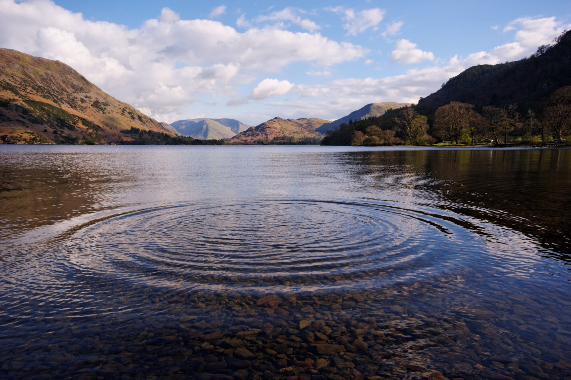 Ripples,On,Lake,Ullswater,In,Cumbria.,Northwest,England.,Also,Suitable