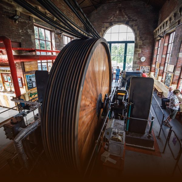 overhead view inside bancroft mill